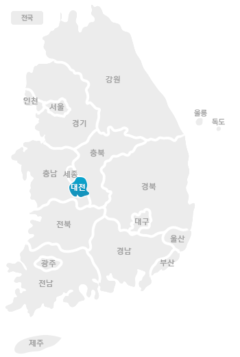대전 지도