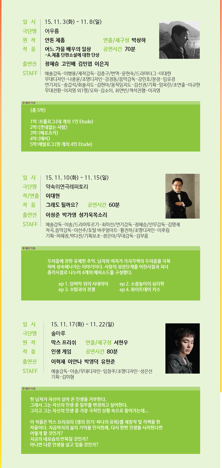 제14회 오프 대학로 페스티벌, 인간 너무나 인간적인 공연 소개