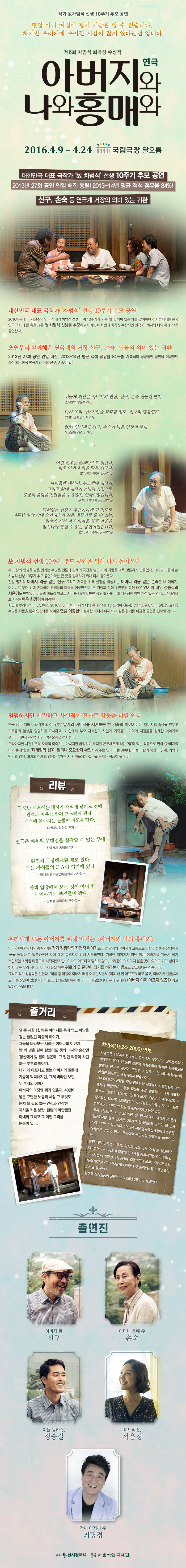 아버지와 나와 홍매와 공연 소개