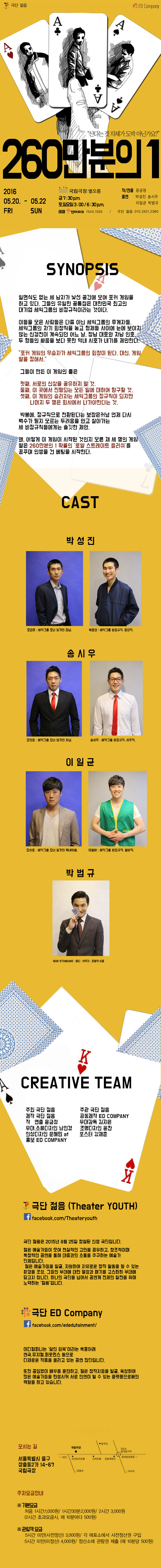 260만분의 1 공연 소개
