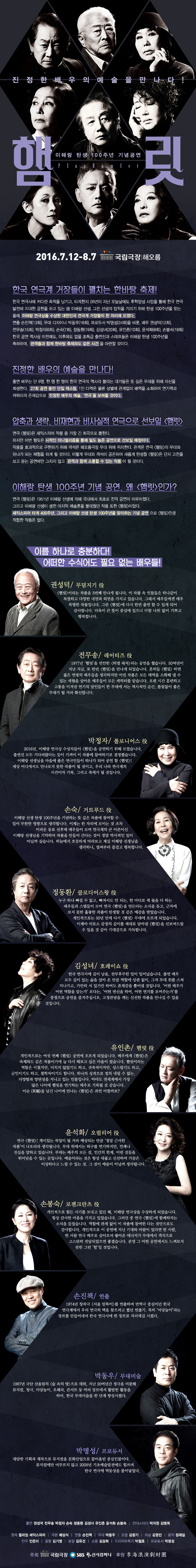 햄릿 공연 소개