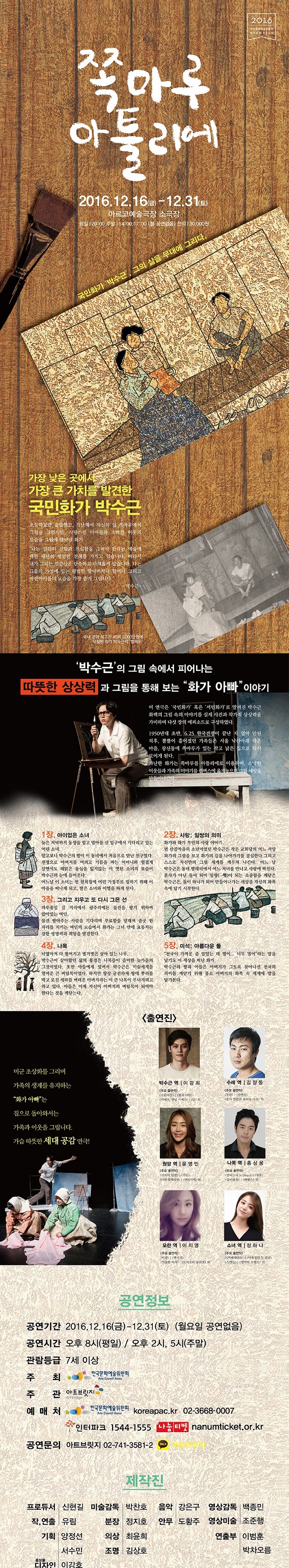 창작산실 연극, 쪽마루 아틀리에 공연 소개