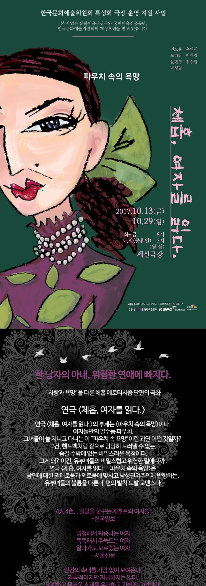 체홉, 여자를 읽다. 공연 소개