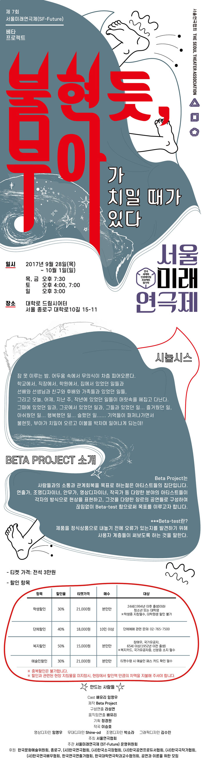 제7회 서울미래연극제, 불현듯, 부아가 치밀 때가 있다 공연 소개