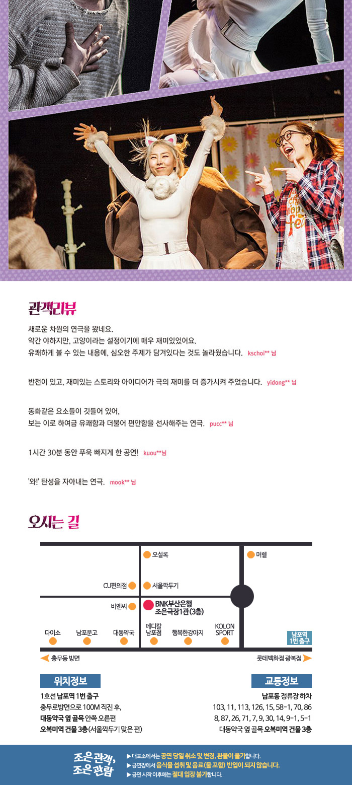 고양이라서 괜찮아 공연 소개