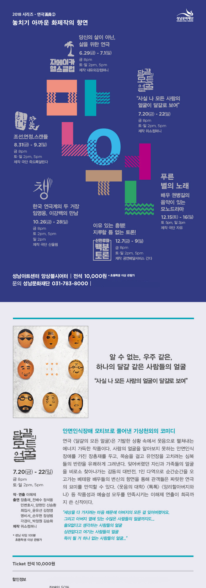 연극만원(滿員), 달걀의 모든 얼굴 공연 소개