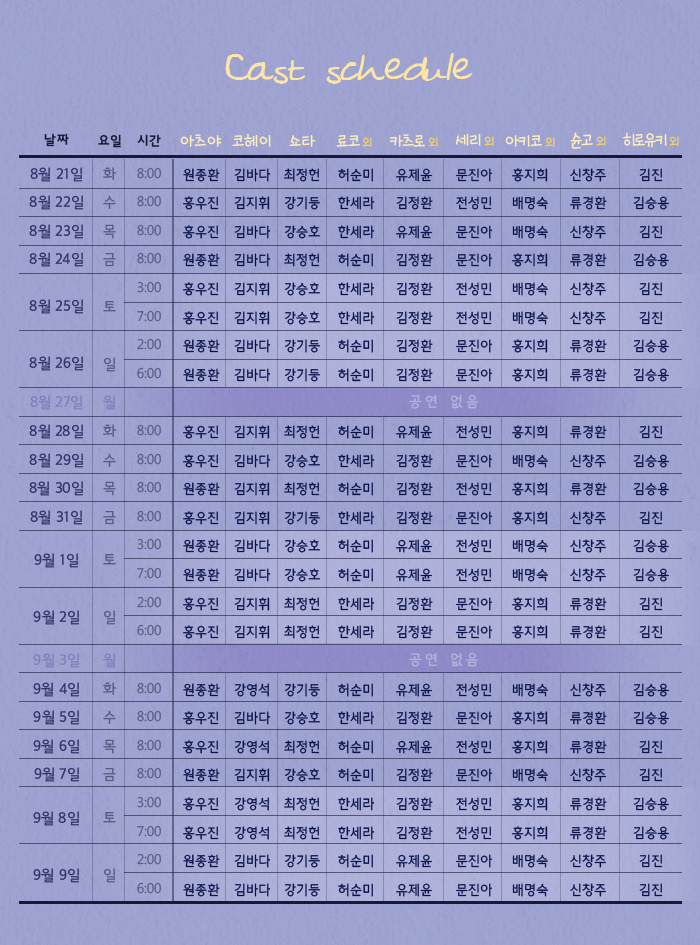 나미야 잡화점의 기적 공연 소개