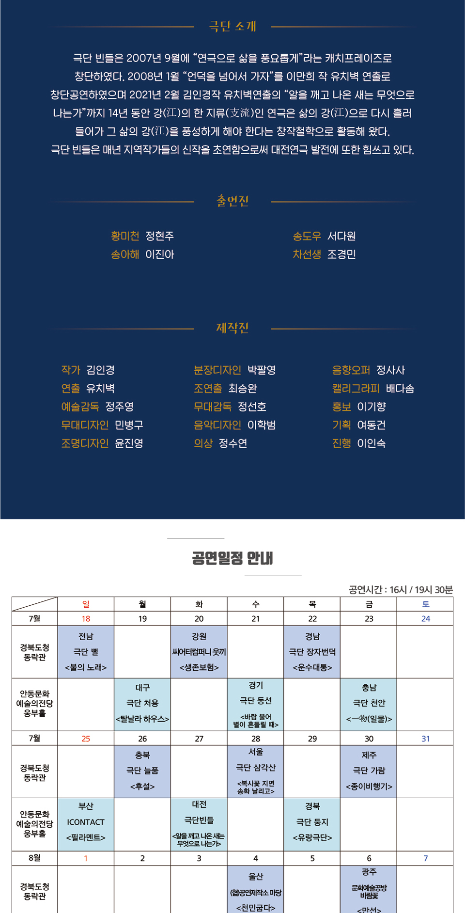 제39회 대한민국연극제 in 안동·예천, 알을 깨고 나온 새는 무엇으로 나는가 공연 소개