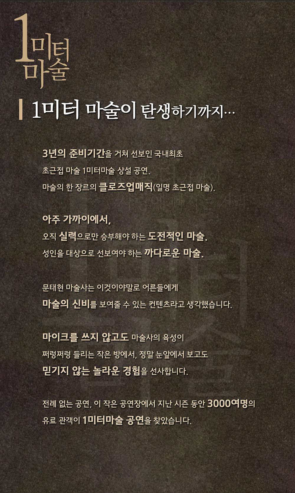 1미터마술공연 군산 소개이미지