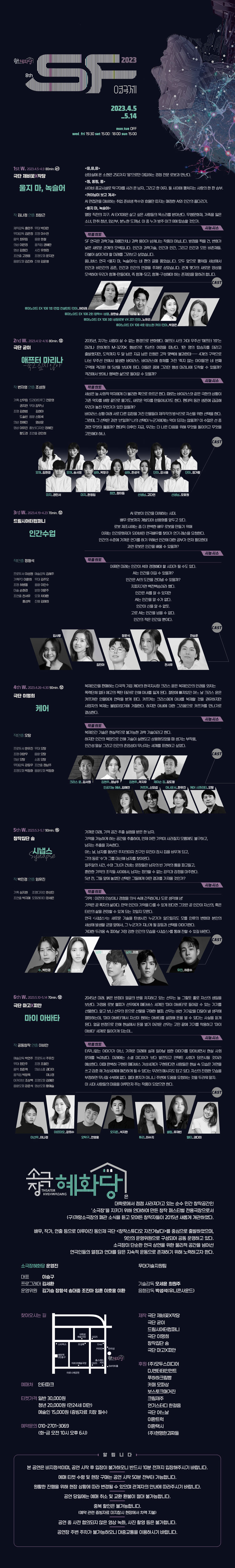 제8회 SF연극제, 애프터 마리나 공연 소개