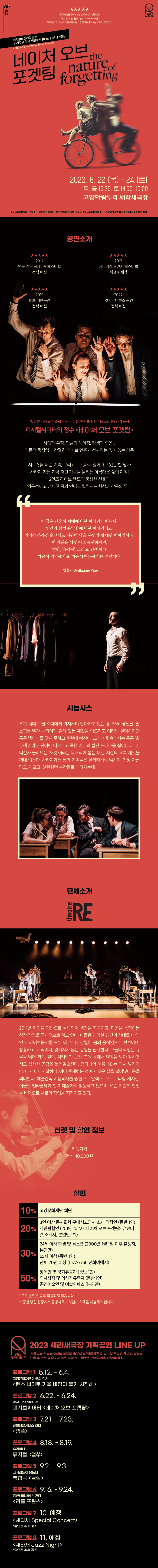 Theatre RE, 네이처 오브 포겟팅 Gallery
