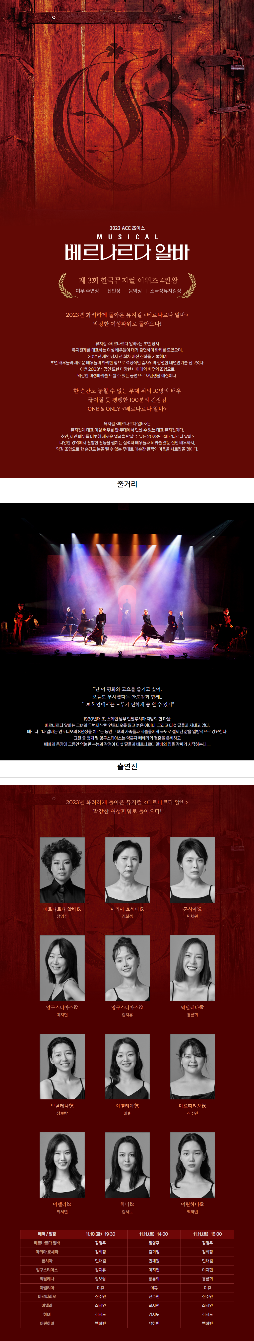 ACC초이스, 베르나르다 알바 Gallery