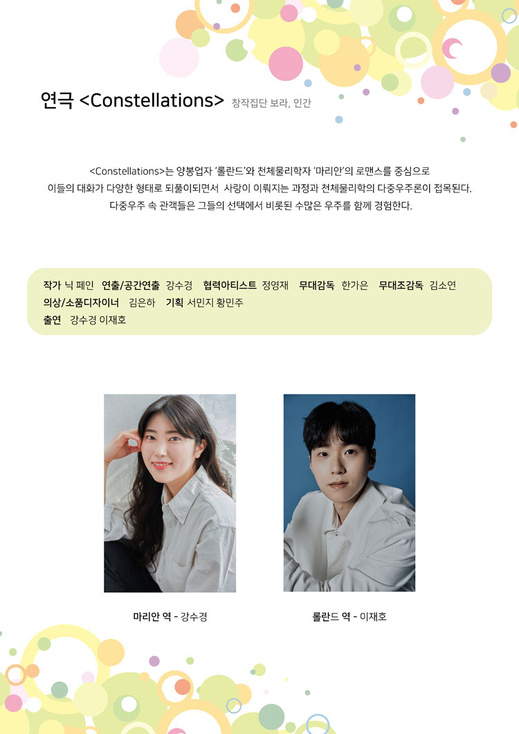 제23회 월드 2인극 페스티벌, Constellations 공연 소개