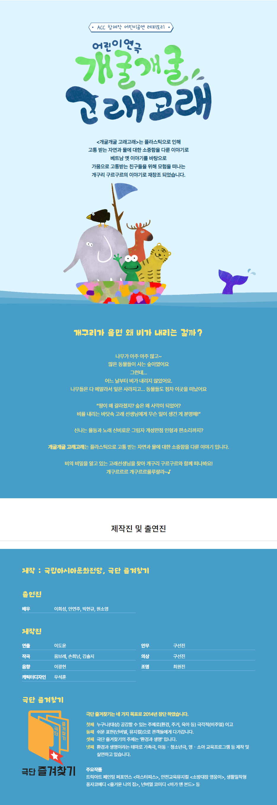 ACC 창제작 어린이공연, 개굴개굴 고래고래 Gallery
