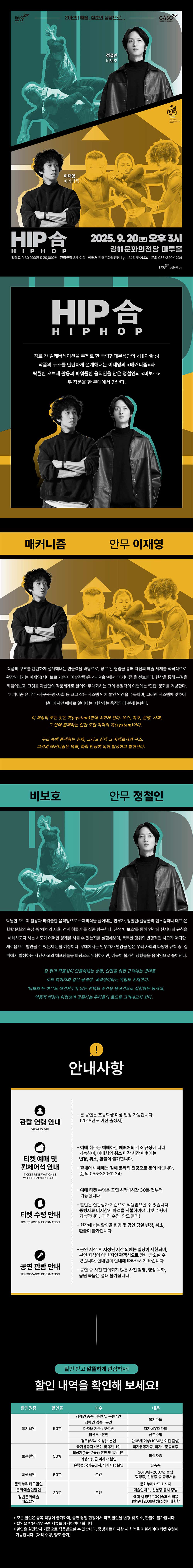 국립현대무용단 HIP合 (힙합) 김해 소개이미지