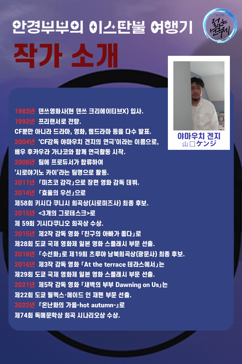 제33회 젊은연극제, 안경부부의 이스탄불 여행기 공연 소개