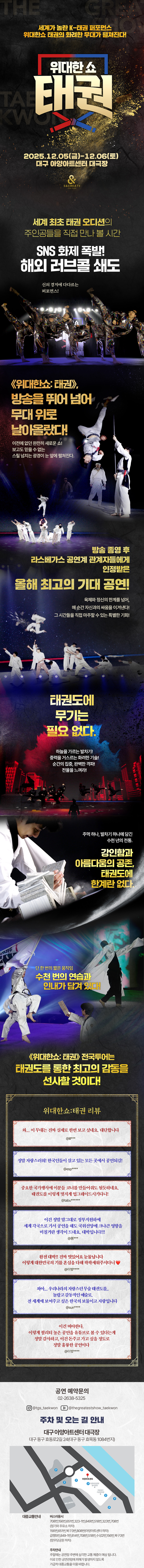 위대한쇼 태권 대구 소개이미지