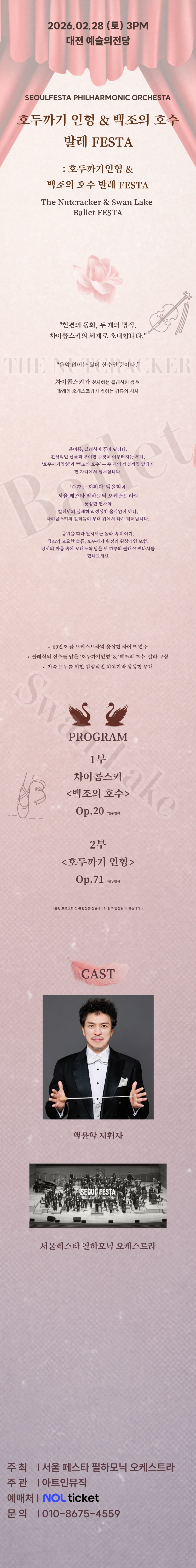 백조의호수 호두까기인형 발레 FESTA 대전 소개이미지