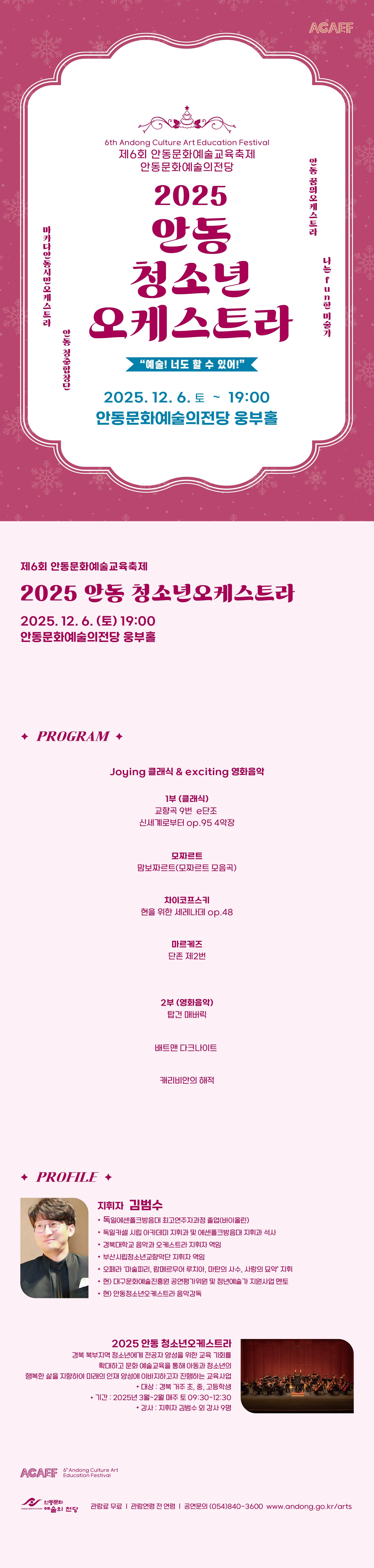 안동청소년오케스트라 정기연주회 소개이미지