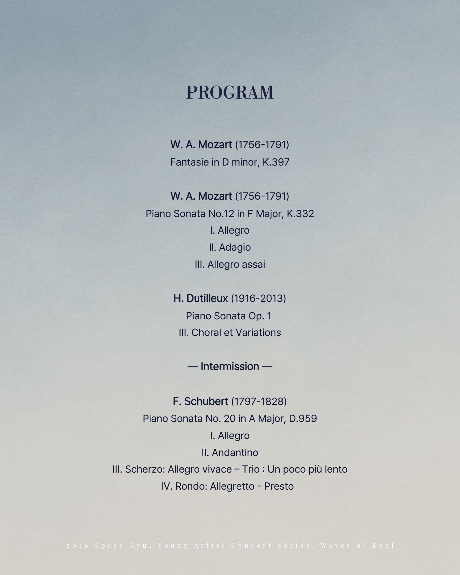 공간결 하우스 콘서트, 영아티스트 콘서트: 결의 파동 vol.1 피아니스트 황준이 [부산] 소개 이미지 3