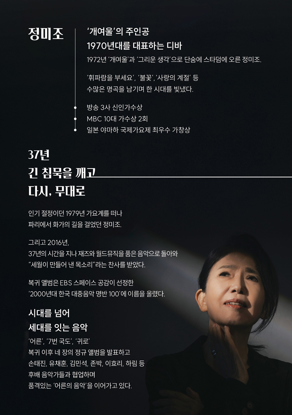 콘서트누리 정미조 김해 소개이미지