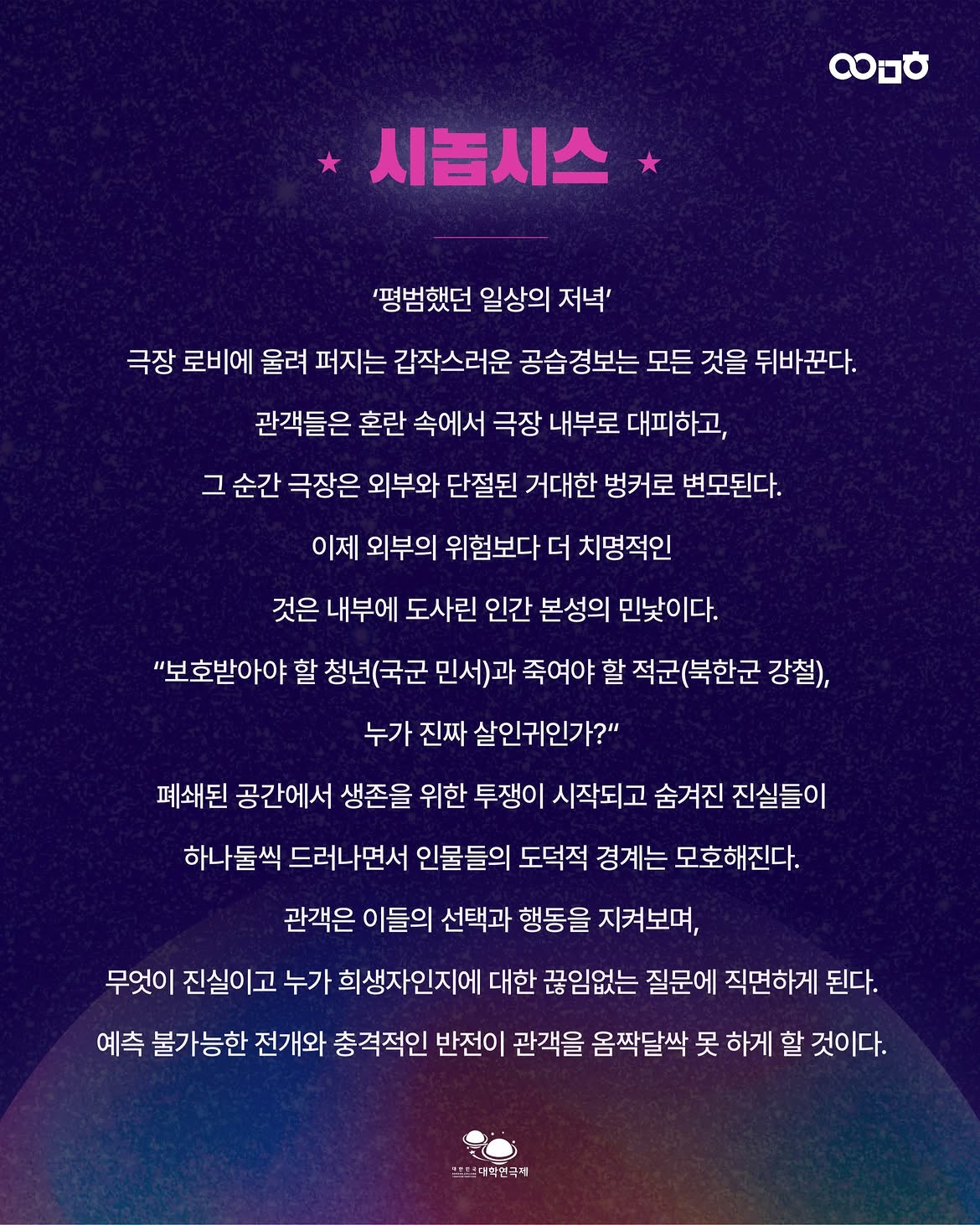 제3회 대한민국 대학연극제, 영점 소개 이미지 3