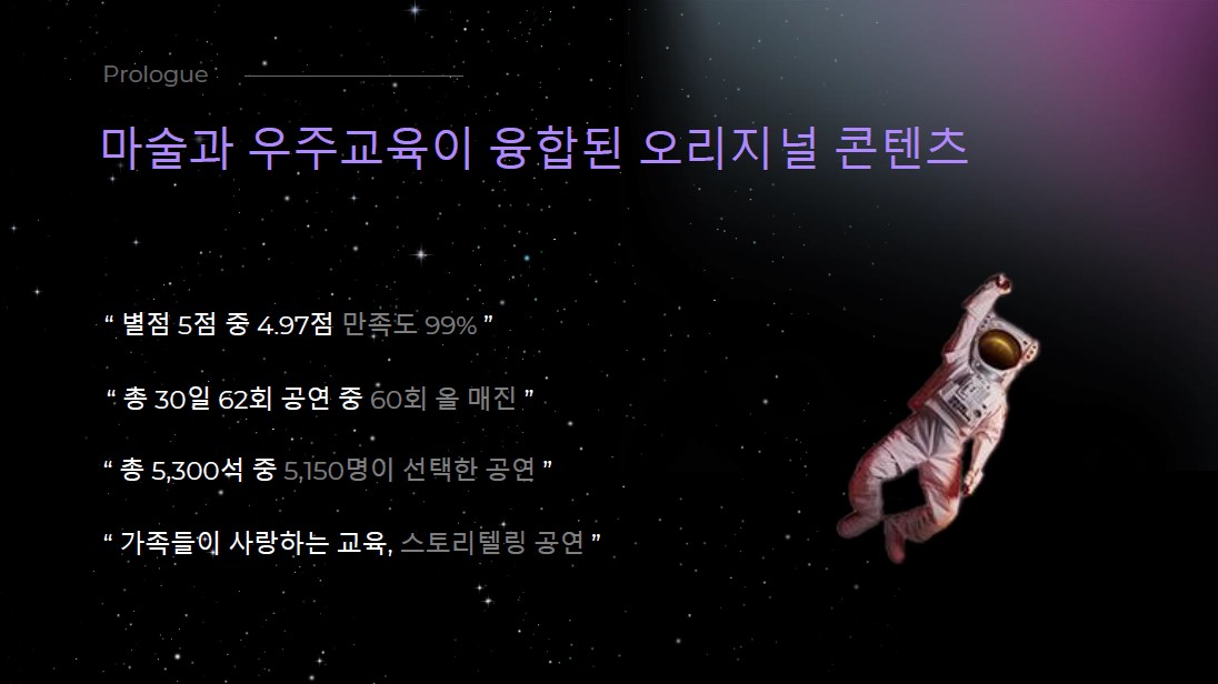 고창문화의전당 하우스콘서트, 우주매직쇼 (9월) 소개 이미지 2
