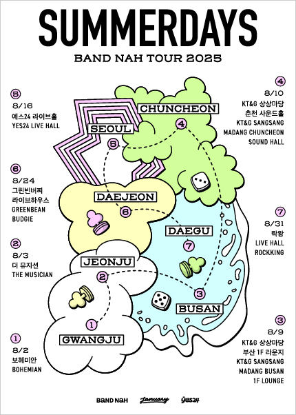 나상현씨밴드 전국 투어 여름빛 대구 세부정보