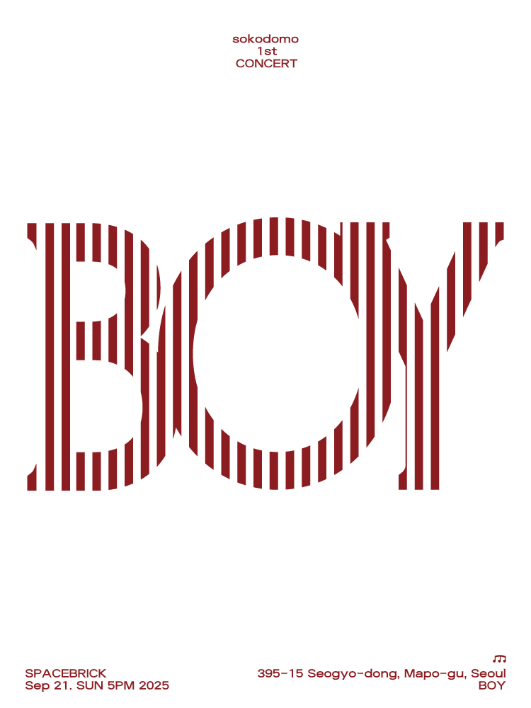sokodomo 1st CONCERT BOY 세부정보