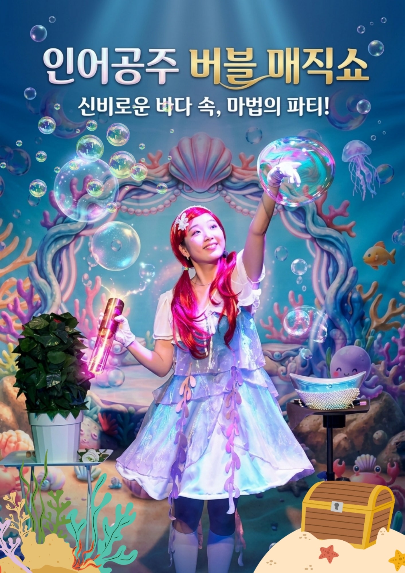 인어공주 버블 매직쇼 [인천] 포스터