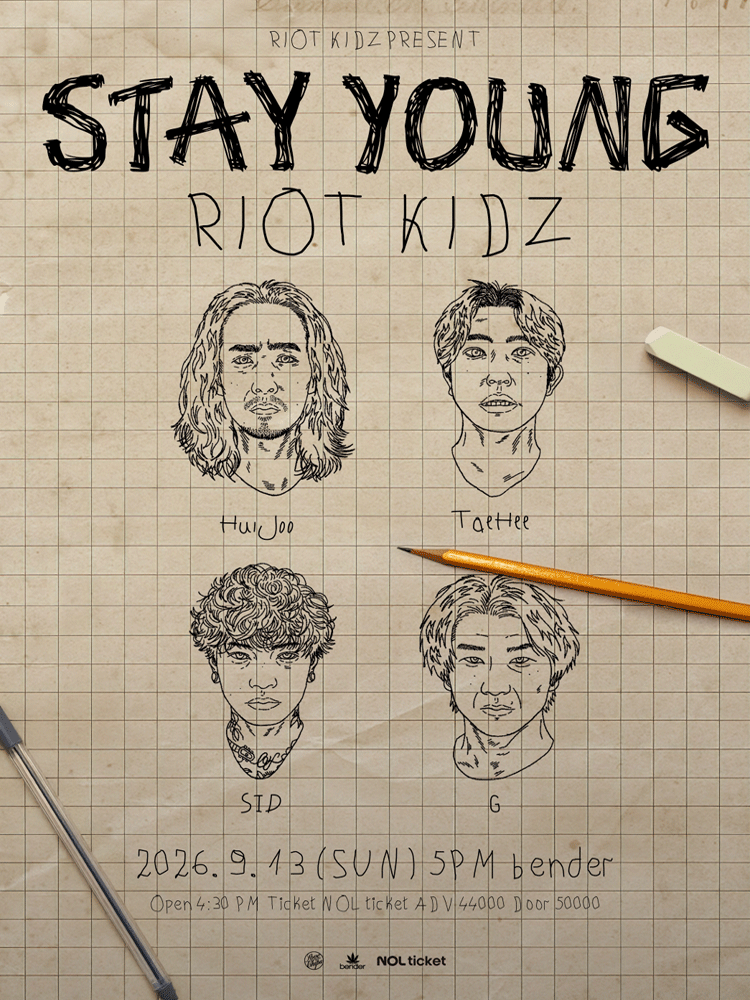 RIOT KIDZ 단독 공연: STAY YOUNG 포스터