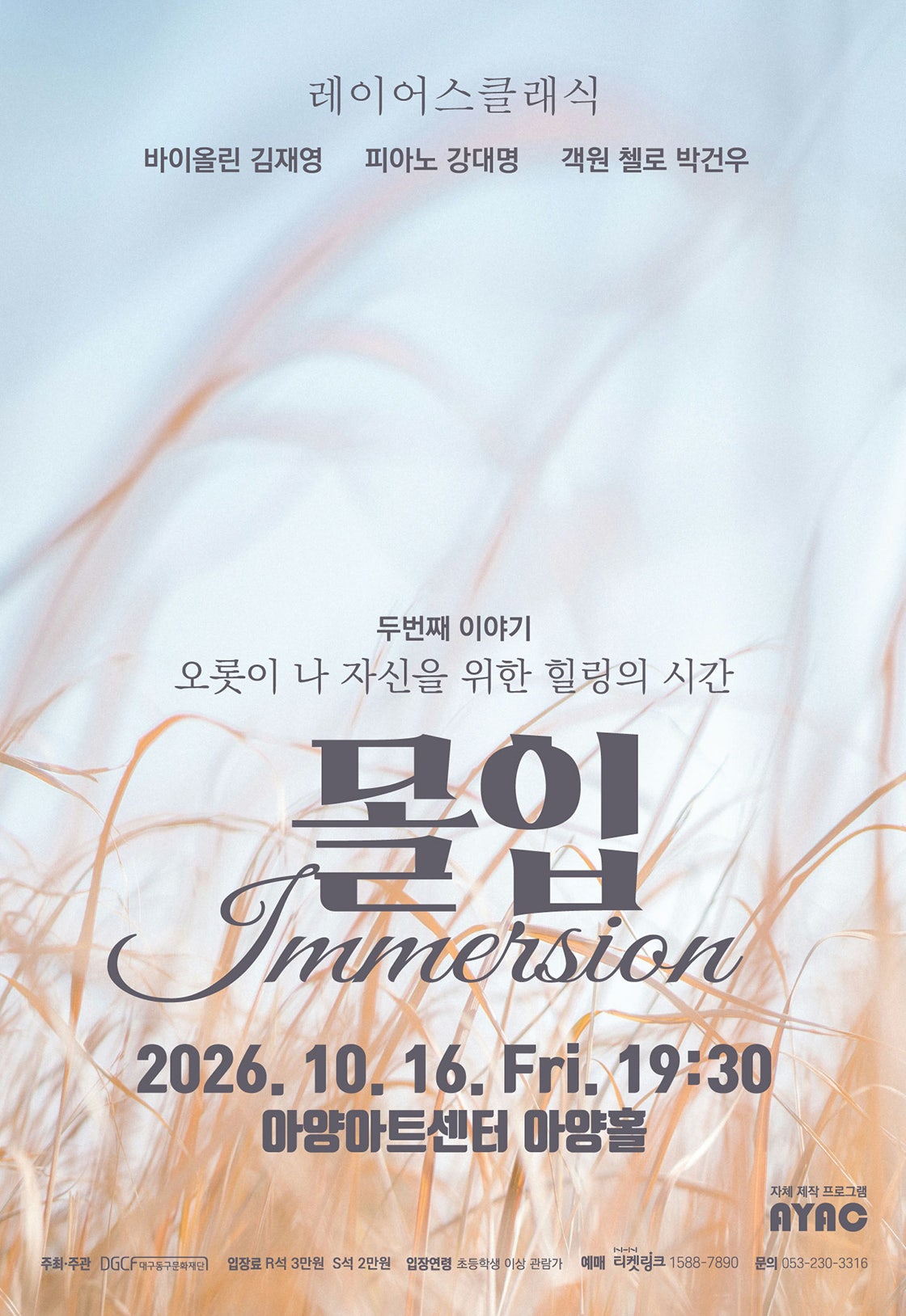 몰입: Immersion [대구] 포스터