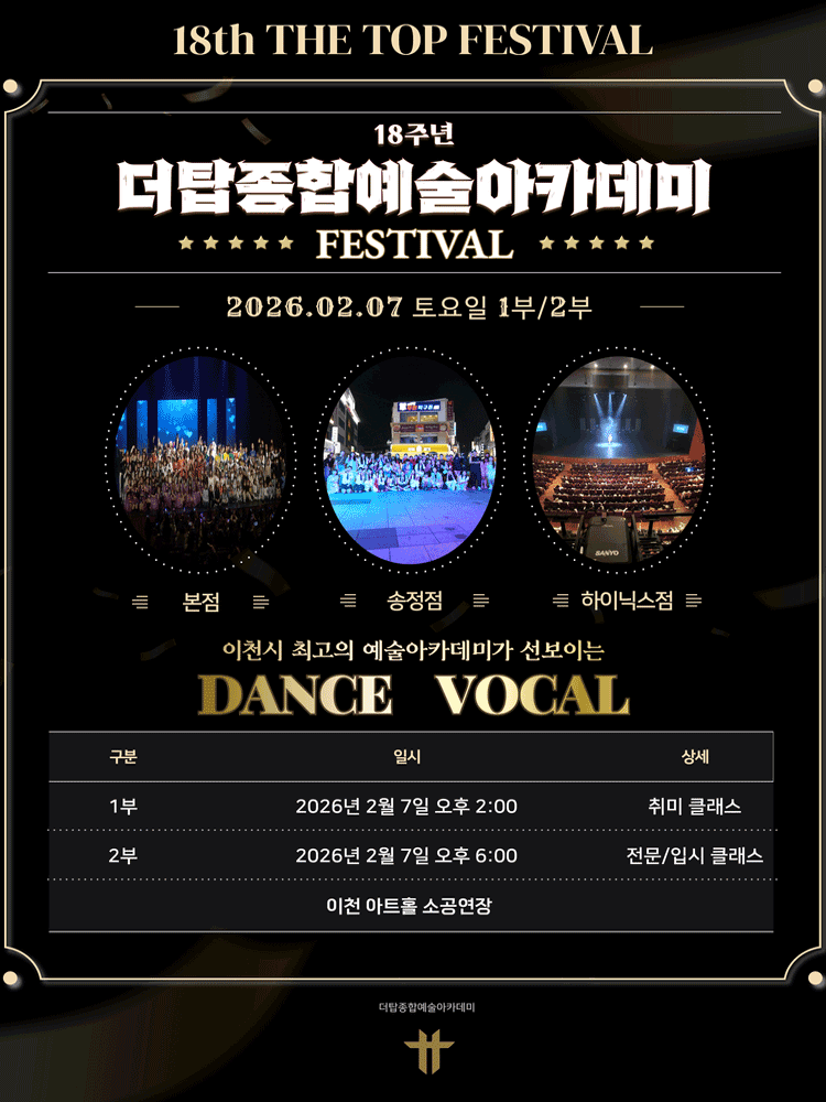 18th Anniversary The Top Comprehensive Arts Academy Festival [Icheon]