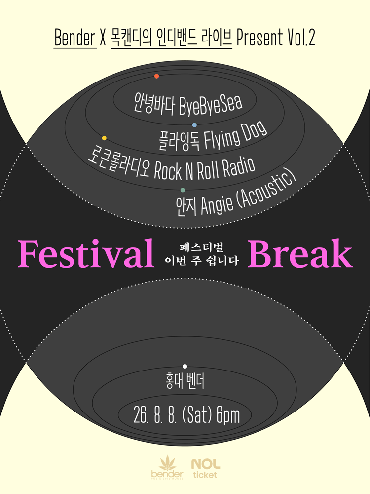 Bender X 목캔디의 인디밴드 라이브 Present Vol.2: FESTIVAL BREAK poster