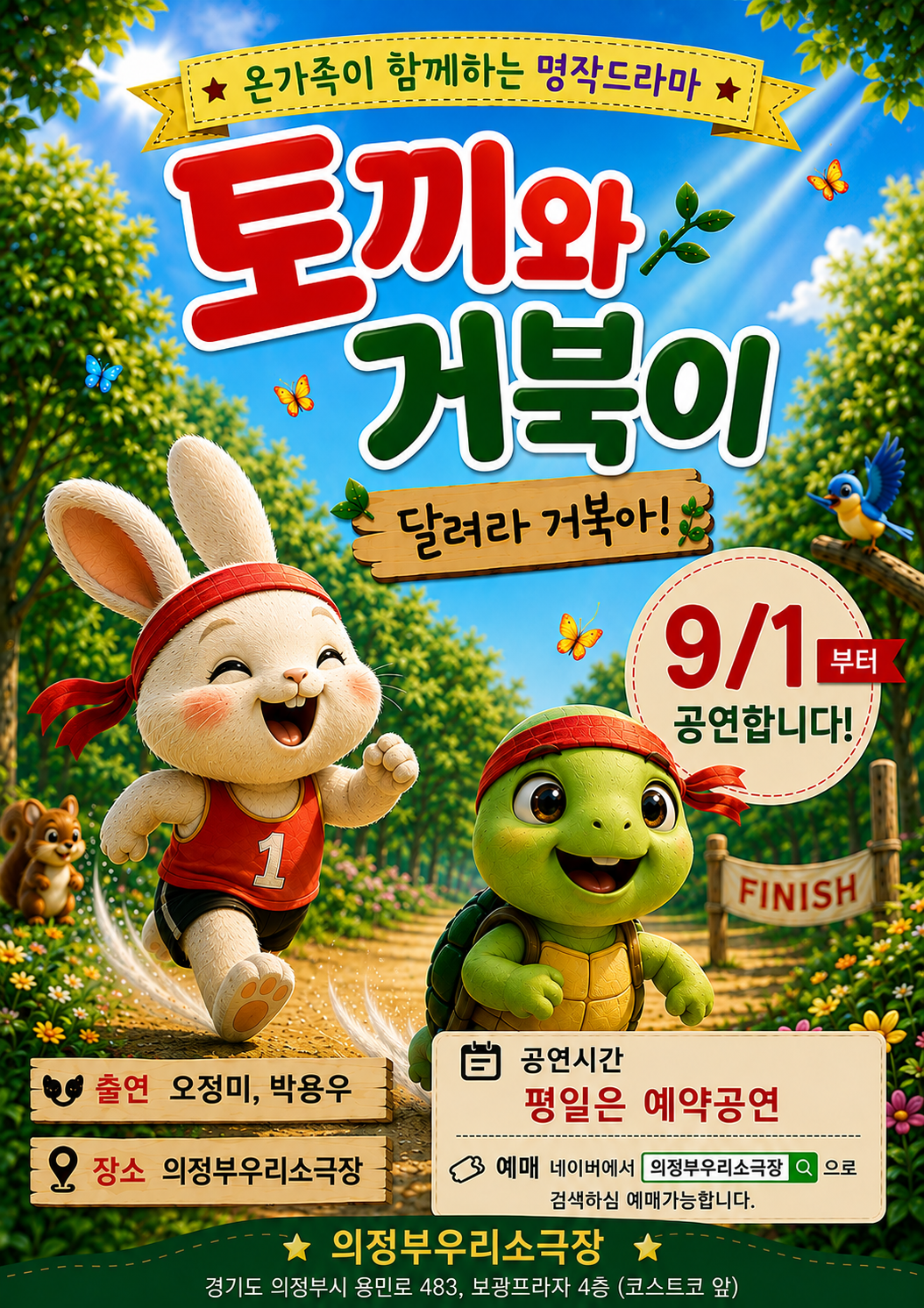토끼와 거북이: 달려라 거북아! [의정부]のポスター